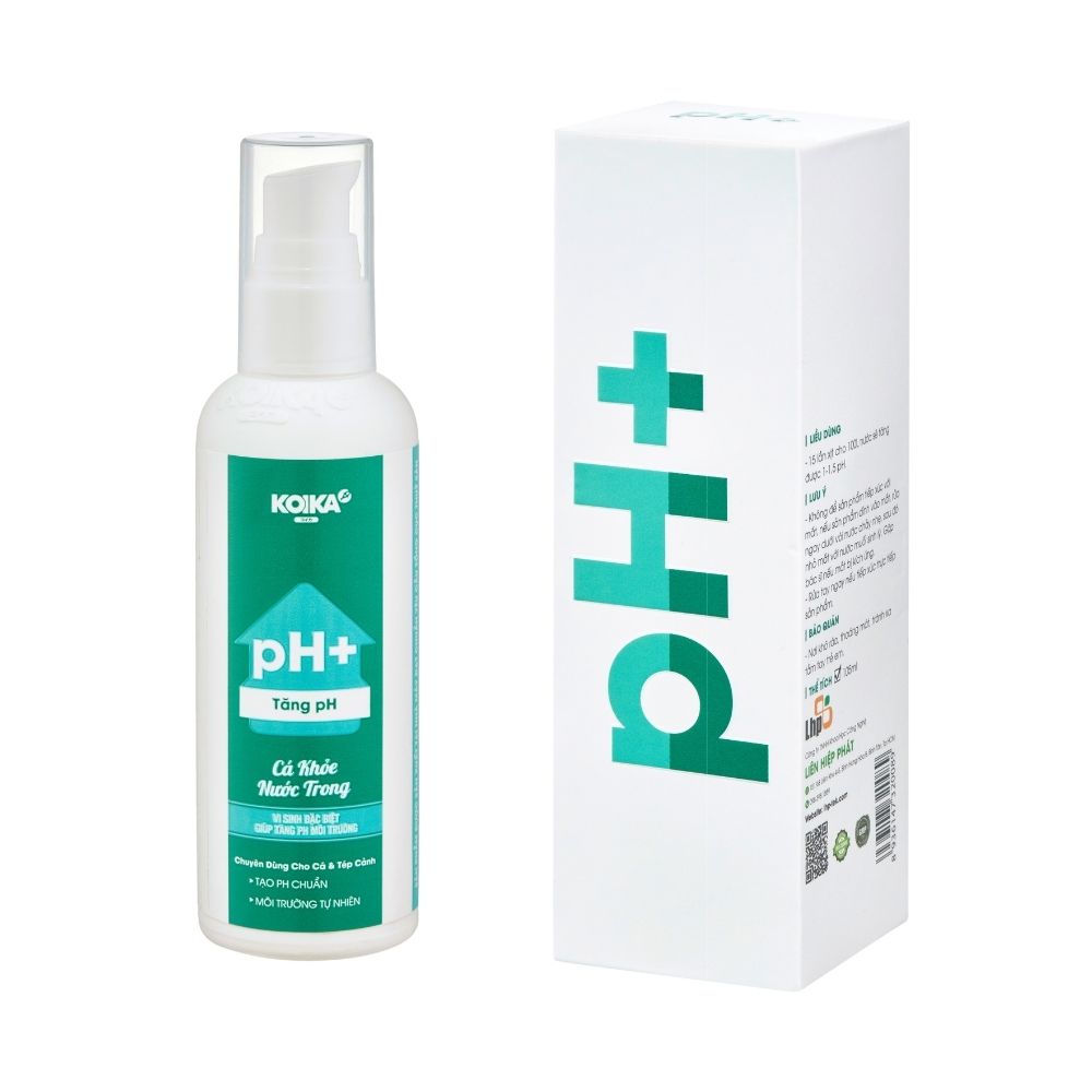 KOIKA pH+  VI SINH ĐẶC BIỆT GIÚP TĂNG PH MÔI TRƯỜNG  CHUYÊN DÙNG CHO CÁ VÀ TÉP CẢNH
