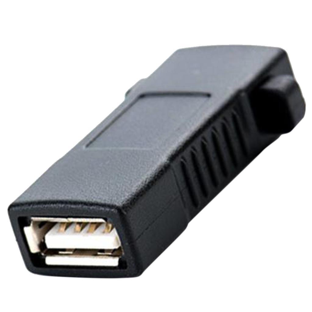 USB 2.0 Adapter-Type A Female to Female-Connector Converter-Black Adapter
