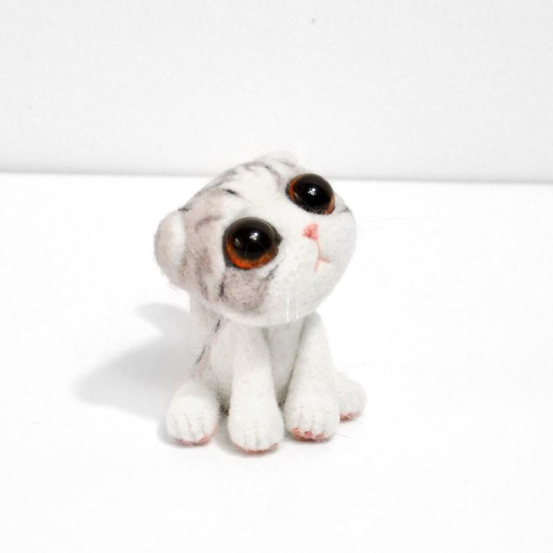 Bộ Len Chọc Làm Mèo Nũng Nịu - Needle Felting Cat - Handmade, diys