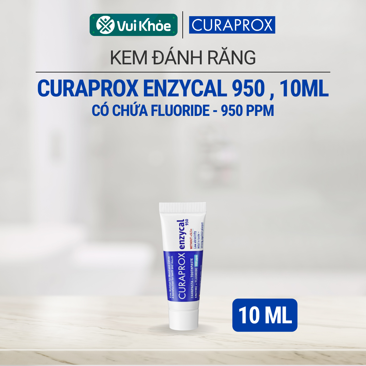 CURAPROX Kem Đánh Răng Enzycal 950 ngừa sâu răng | Fluoride 950 ppm