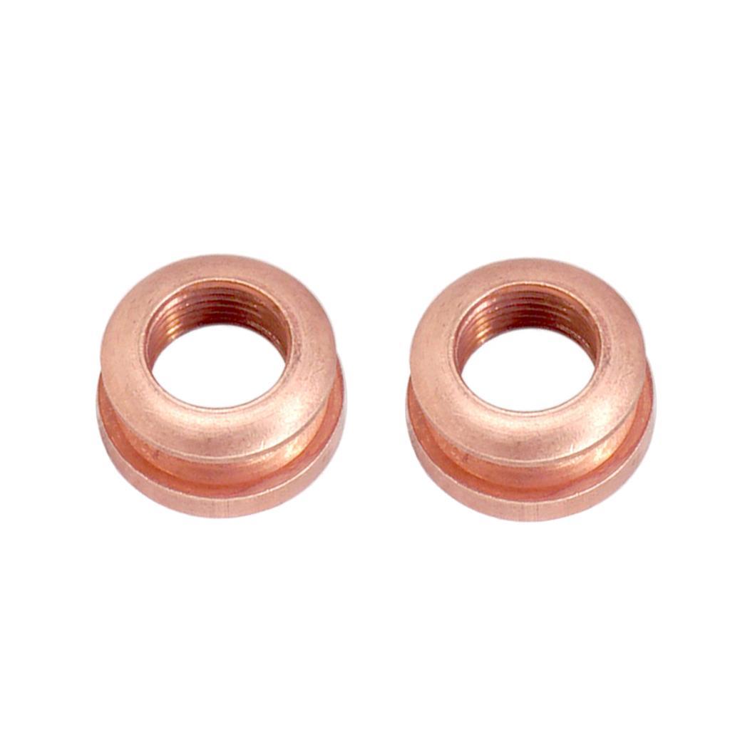 2 Pieces Guitar Strap Lock Button Threaded Jack for Guitar Parts