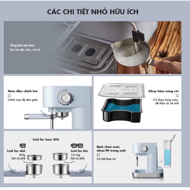 Máy pha cà phê tự động Bear- Hàng chính hãng - CF-B15V1