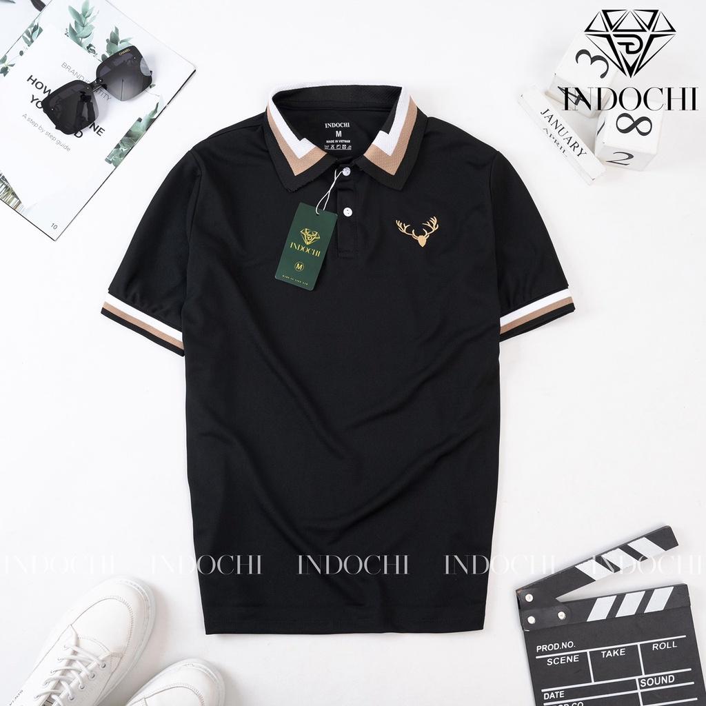 Áo Thun Nam Polo Ngắn Tay Cổ Trụ Vải Polo Co Giãn 4 Chiều Cao Cấp Sang Trọng Và Lịch Lãm