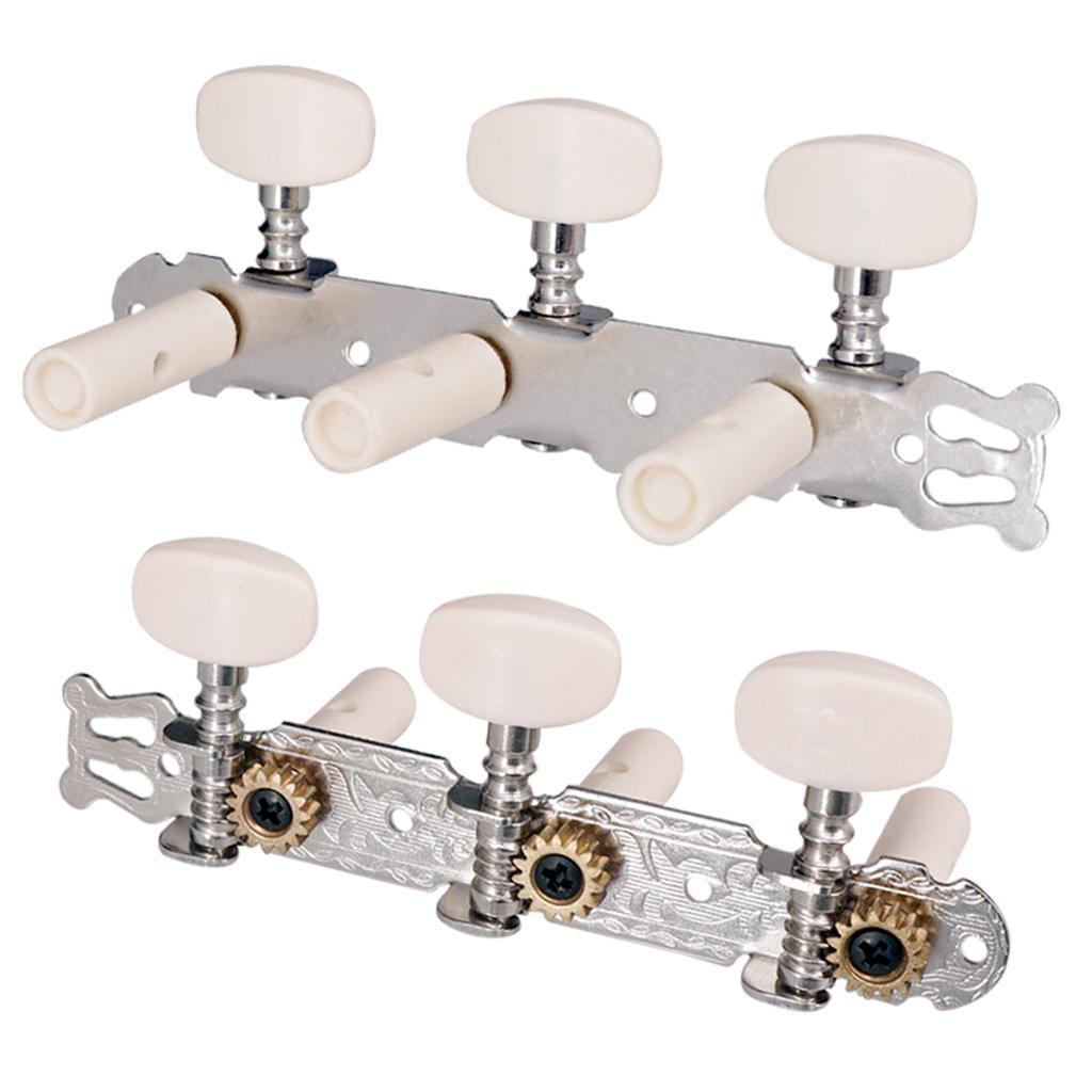 2pcs Classical Guitar Tuning Pegs Keys with Nylon String Set for Guitar Parts Accessories