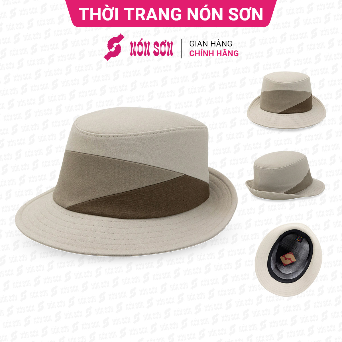 Mũ phớt thời trang NÓN SƠN chính hãng MH011-KM4