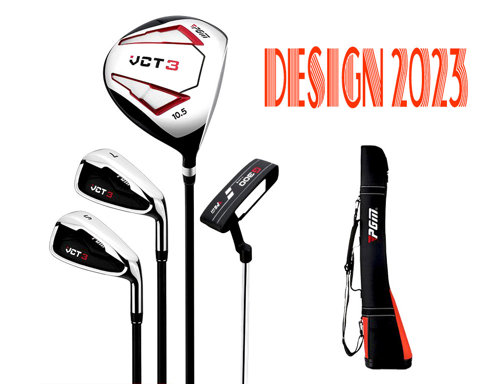 : DESIGN 2023 - fullset túi gậy golf cơ bản cho người mới chơi-Bộ túi gậy GOLF nam - (02 Sản phẩm túi đựng gậy GOLF + bộ gậy GOLF cơ bản)