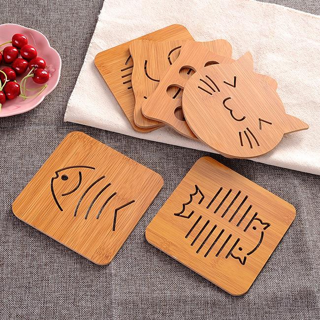 Ván gỗ dày cách nhiệt hiệu quả chống trơn trượt hình hoạt hình dễ thương cho nhà bếp
