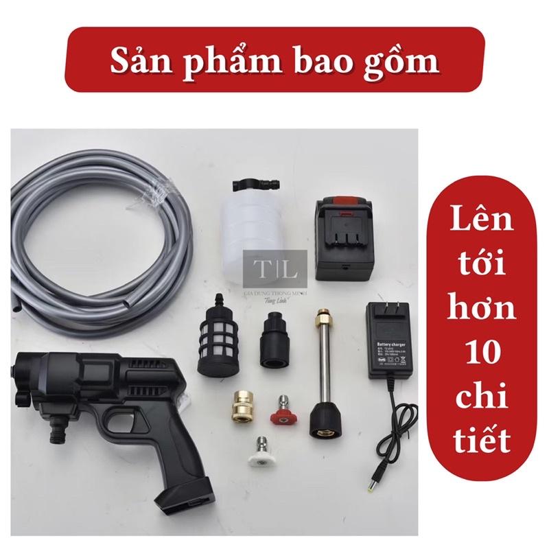Máy Tăng Áp Lực Nước Vòi Phun Rửa XeTăng áp lực nước từ 3 đến 5 lần, 3 chế độ phun linh hoạt đa dạng.