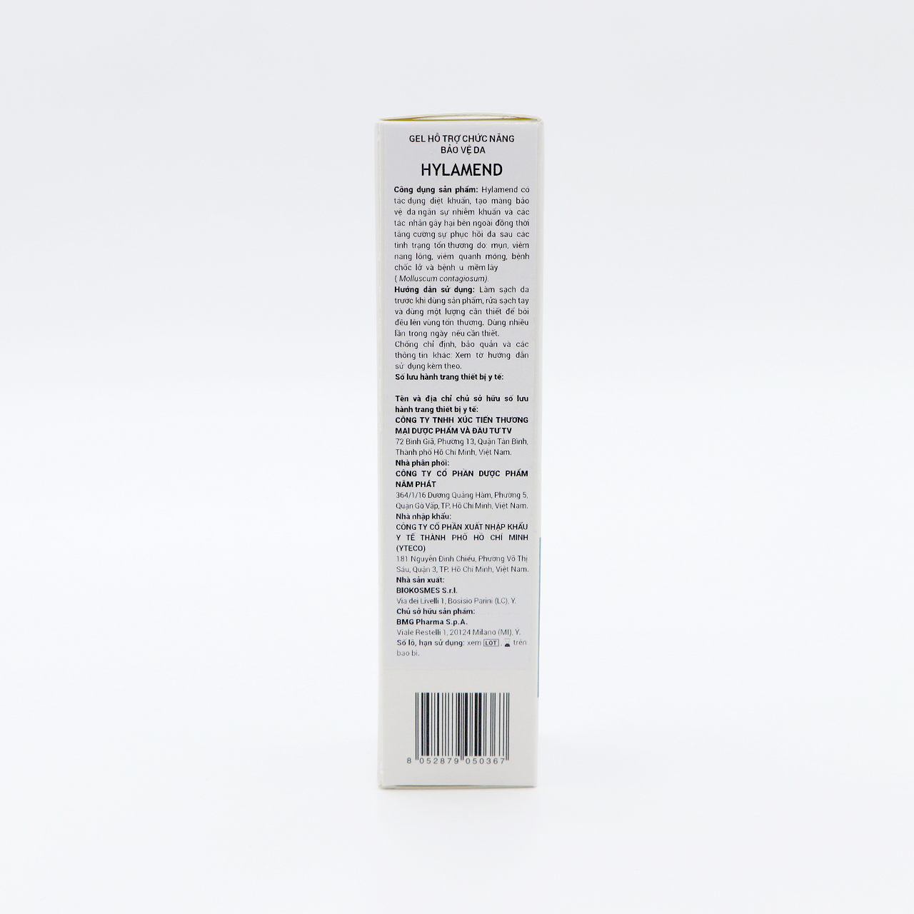 Gel Hỗ Trợ Chức Năng Bảo Vệ Da Hylamend Tuýp 30ml