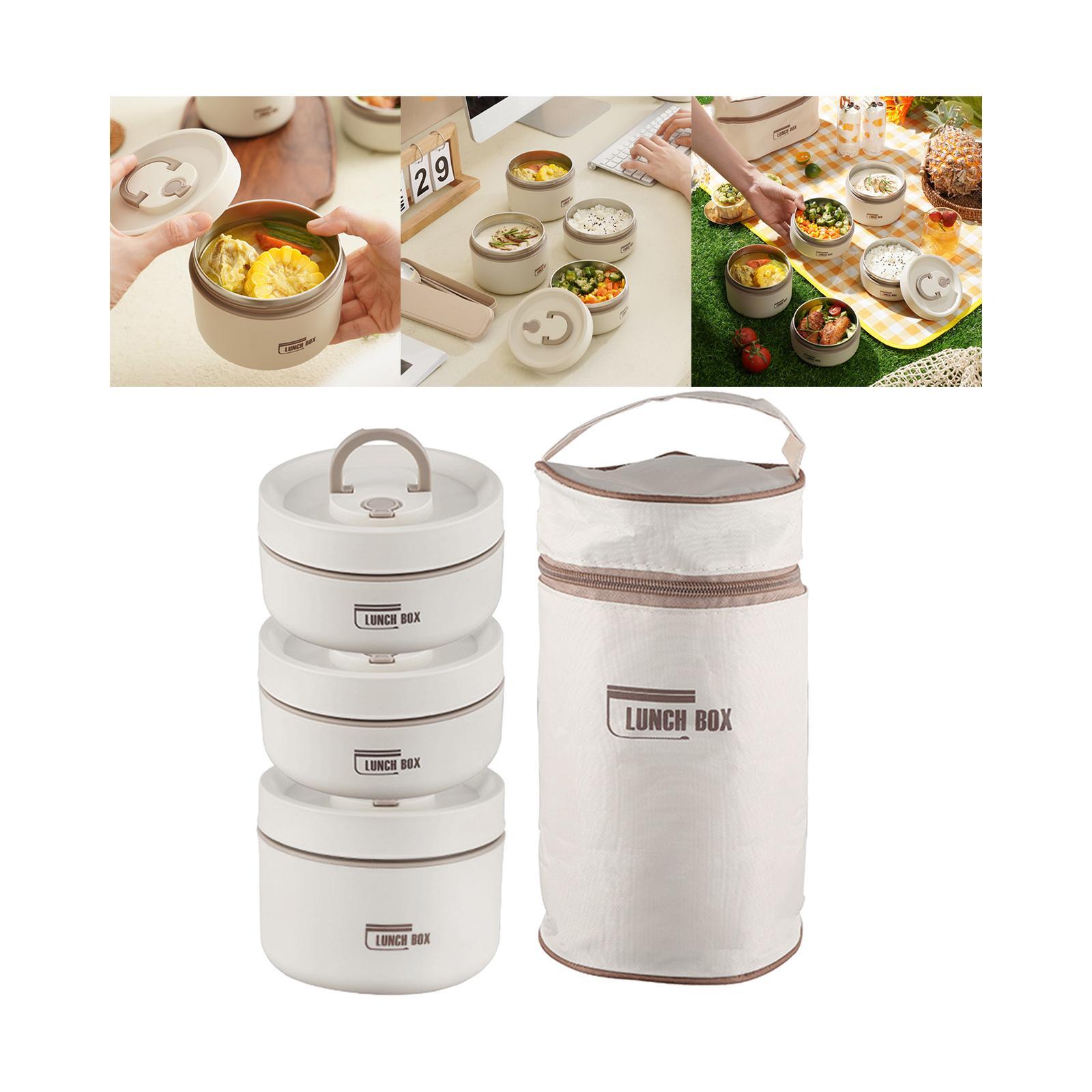Lunch Box Set Portable Airtight Lid Lunchbox Insulated Food Lunch Container