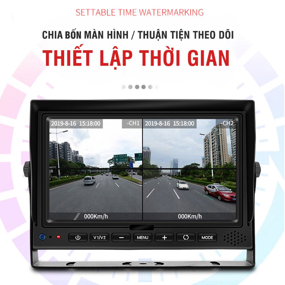 Màn Hình LCD IPS Ô Tô 7 Inch AHD Cổng GX12