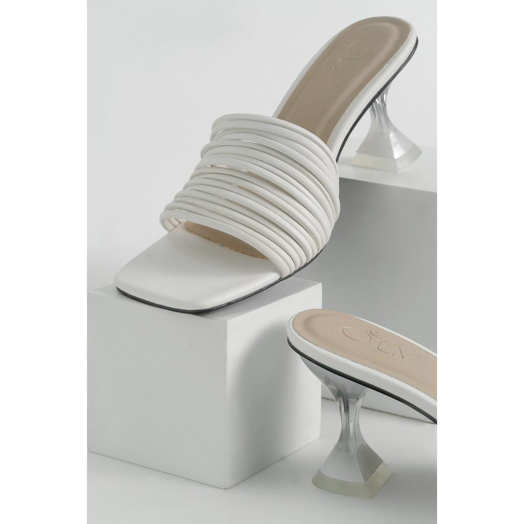 OLV - Dép Cora Heels in White