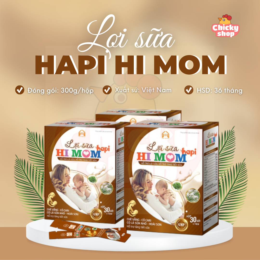 Lợi sữa Himom dạng cao lỏng cao cấp hỗ trợ tăng tiết sữa, giảm nguy cơ tắc tuyến sữa (hộp 30 gói)