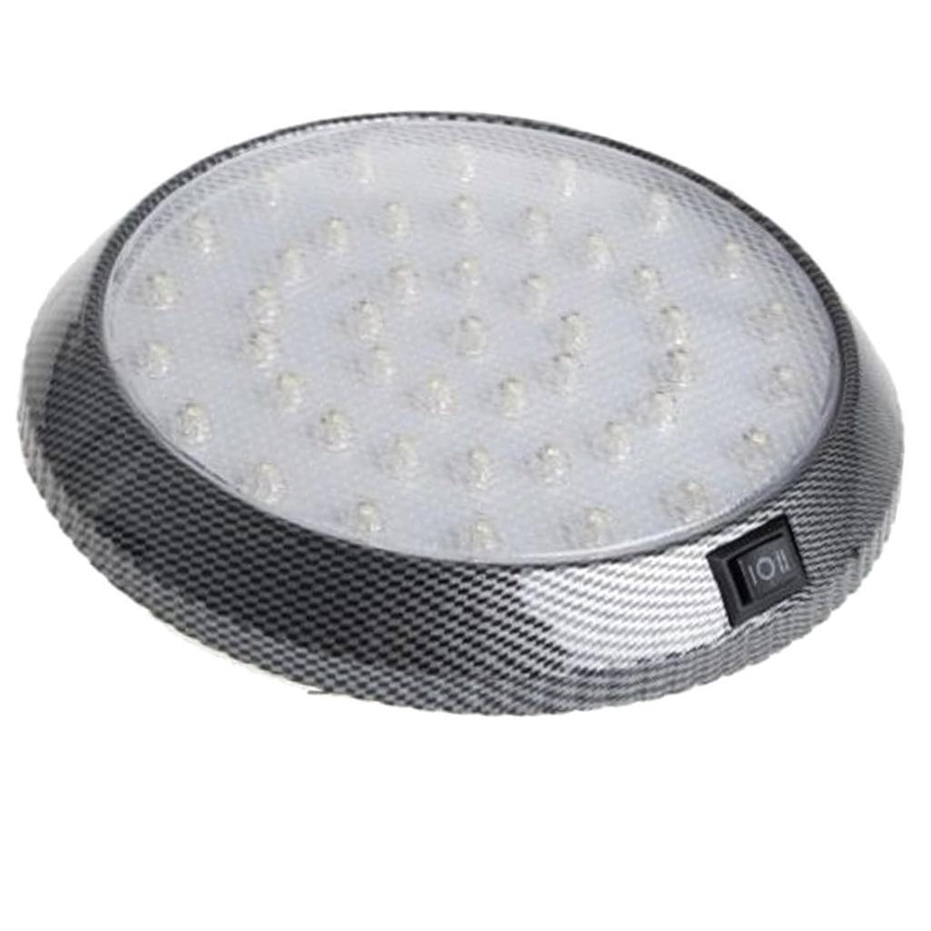 Round Car Interior LED Dome Ceiling Light Reading Lamp