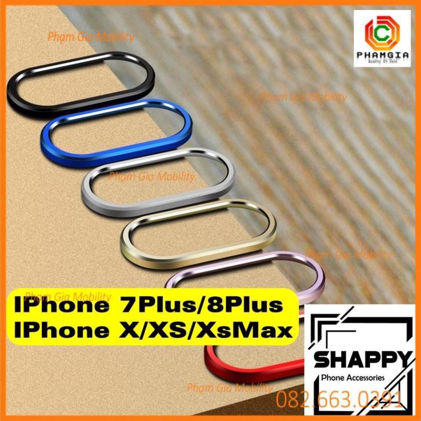 Viền Chụp Nhôm Camera Dành Cho IPhone 7P/8P/X/XS/XsMax