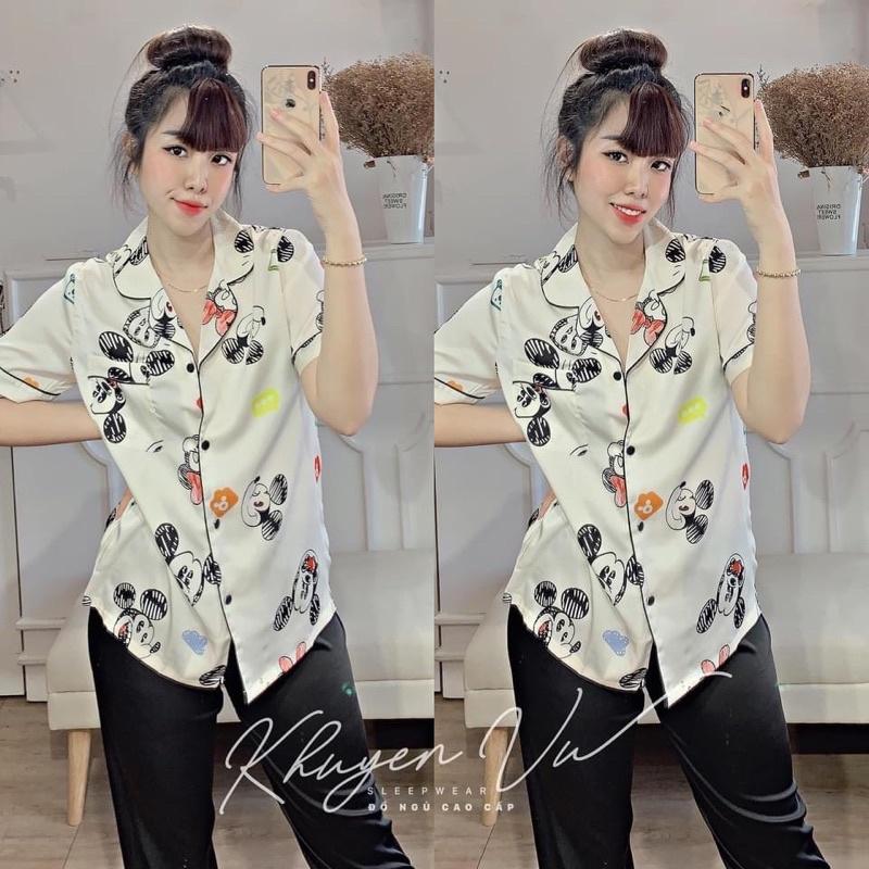 Bộ pizama áo cộc quần dài