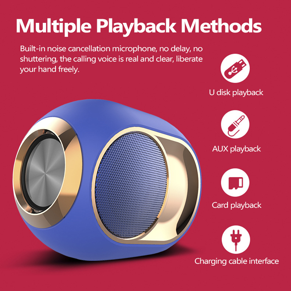 Loa Hộp Âm Thanh Không Dây X6 BT 5.0 Âm Thanh Vòm TWS Sử Dụng Ngoài Trời Di Động