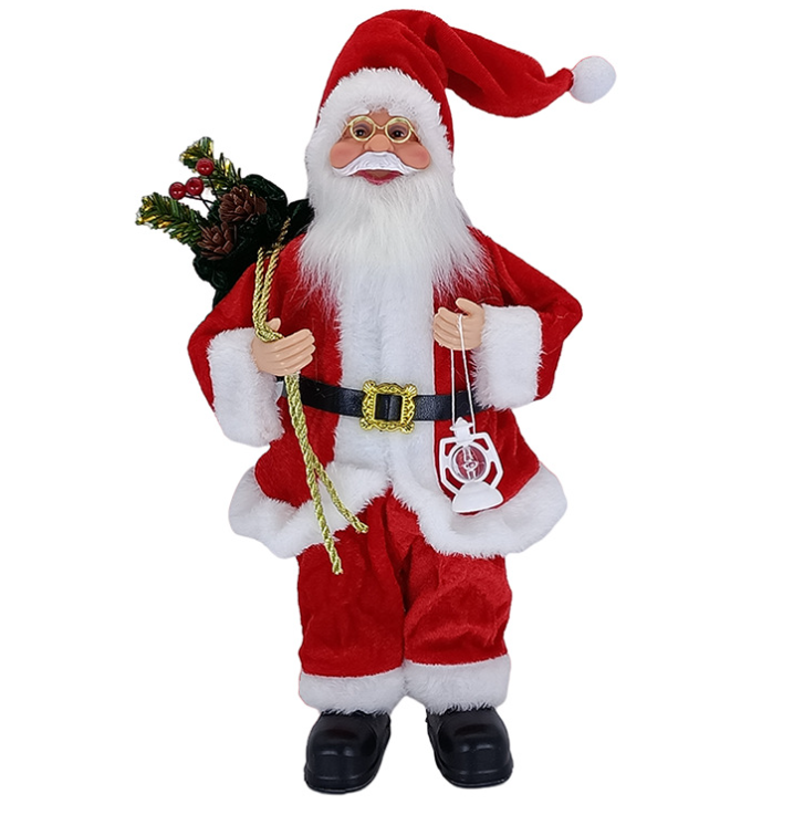 Ông Già Noel Đứng Cao 46cm Trang trí Cây Thông, Trang Trí Noel Giáng Sinh