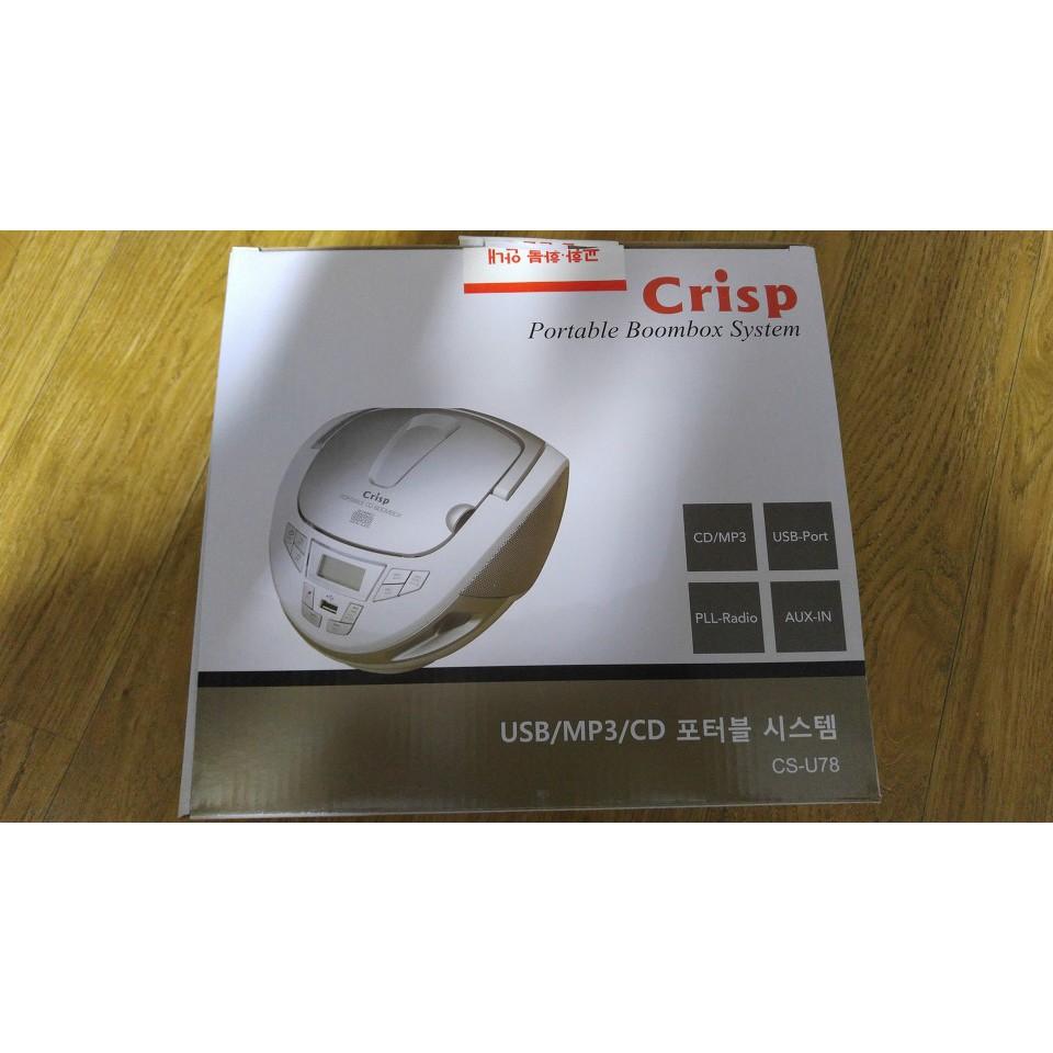 ĐÀI ĐĨA CD ,USB , ĐÀI CD HỌC NGOẠI NGỮ CRISP CS-U78 hàn quốc nhỏ gọn hàng chính hãng