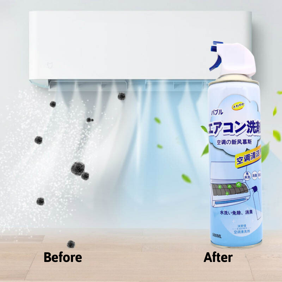 Chai vệ sinh điều hòa không khí chuyên dụng cho máy lạnh, chất tẩy rửa mạnh mẽ, không cần tháo rời 500ml