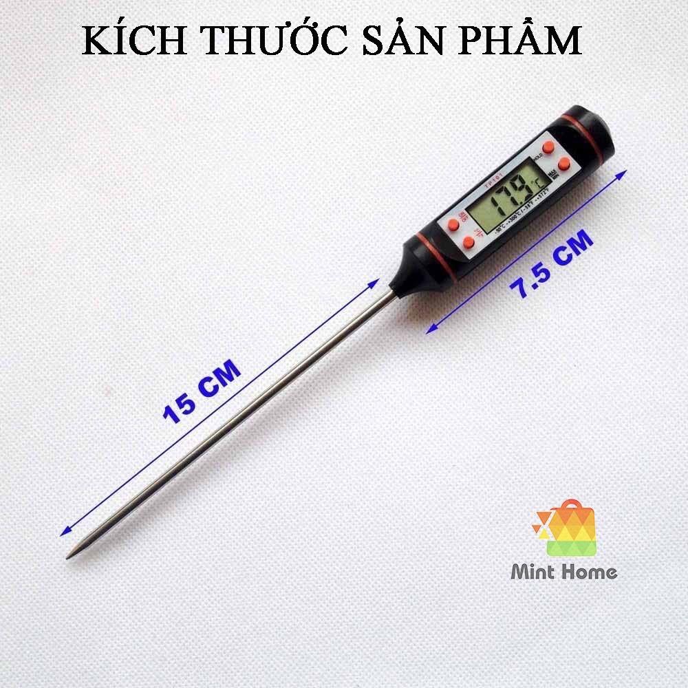 Que Đo nhiệt độ sữa pha cho bé, thực phẩm gia đình các loại, nước tắm cho bé