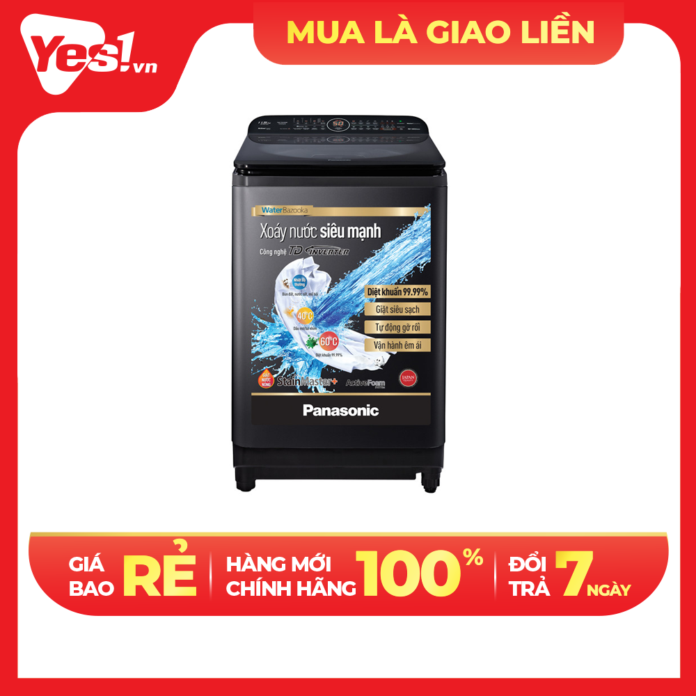 [Chỉ Giao Tại HCM] - Máy Giặt Cửa Trên Panasonic 11.5KG NA-FD11VR1BV - Hàng Chính Hãng