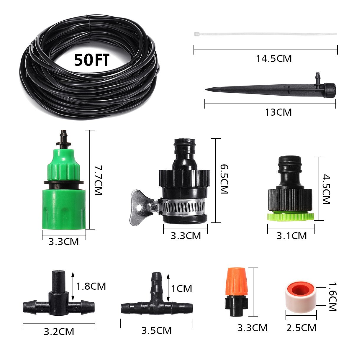 Bộ KIT Tưới Cây Phun Sương, Nhỏ Giọt 2 Trong 1 Cao Cấp AZONE