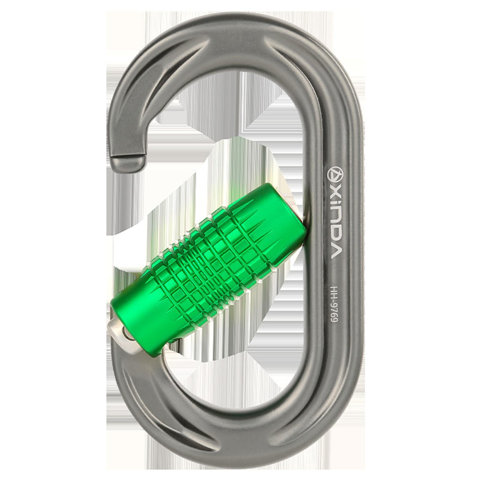 Auto Locking Carabiner Heavy Duty Carabiner 24kN Screw Lock Hanging Hook Buckle O Shape Carabiner Clip for Mountaineer, Yoga