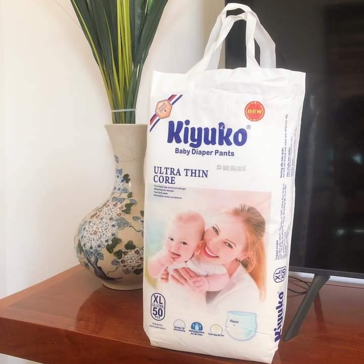 Tã bỉm quần cao cấp cho bé Kiyuko size M (6-11kg) 50 miếng siêu mềm siêu mỏng siêu lành tính