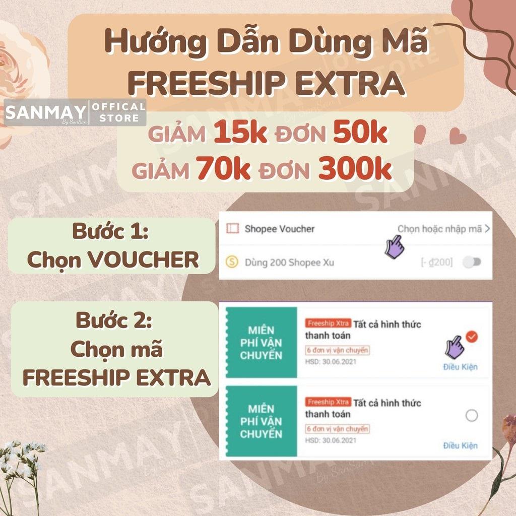 Áo Kiểu Croptop Nữ SANMAY Áo Croptop tay ngắn Ôm body Ulzzang Bánh Bèo Hàn Quốc AO037