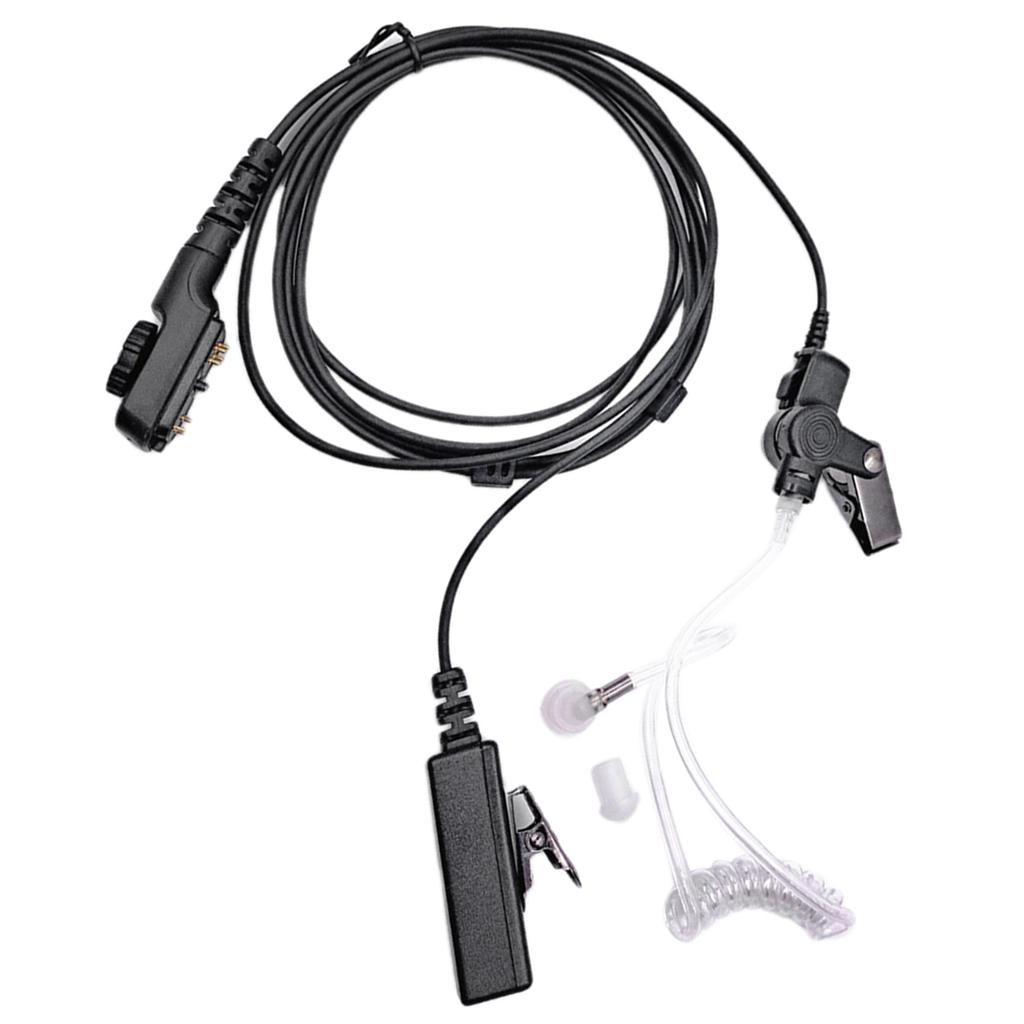Air Tube Earpiece Headset Mic For Hytera HYT PD700 PD700G PD702