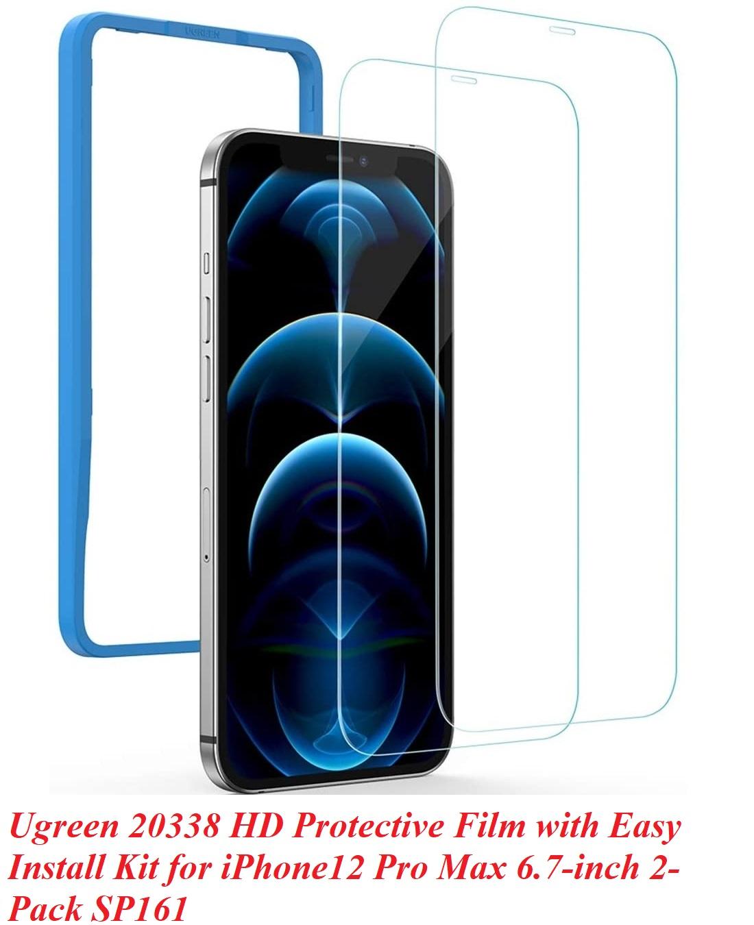 Ugreen UG20338SP161TK iPhone12 Pro Max 6.7inch 2 miếng dán kính cường lực bảo vệ - HÀNG CHÍNH HÃNG