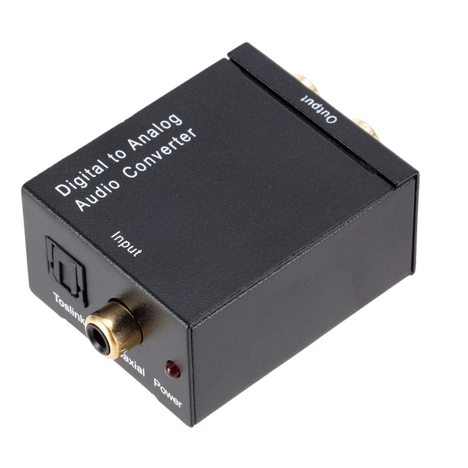 DAC Digital sang Analog Audio Converter Optical Fiber Tín hiệu đồng trục với bộ giải mã bộ khuếch đại STEREO SPDIF SPDIF tương tự 3,5mm