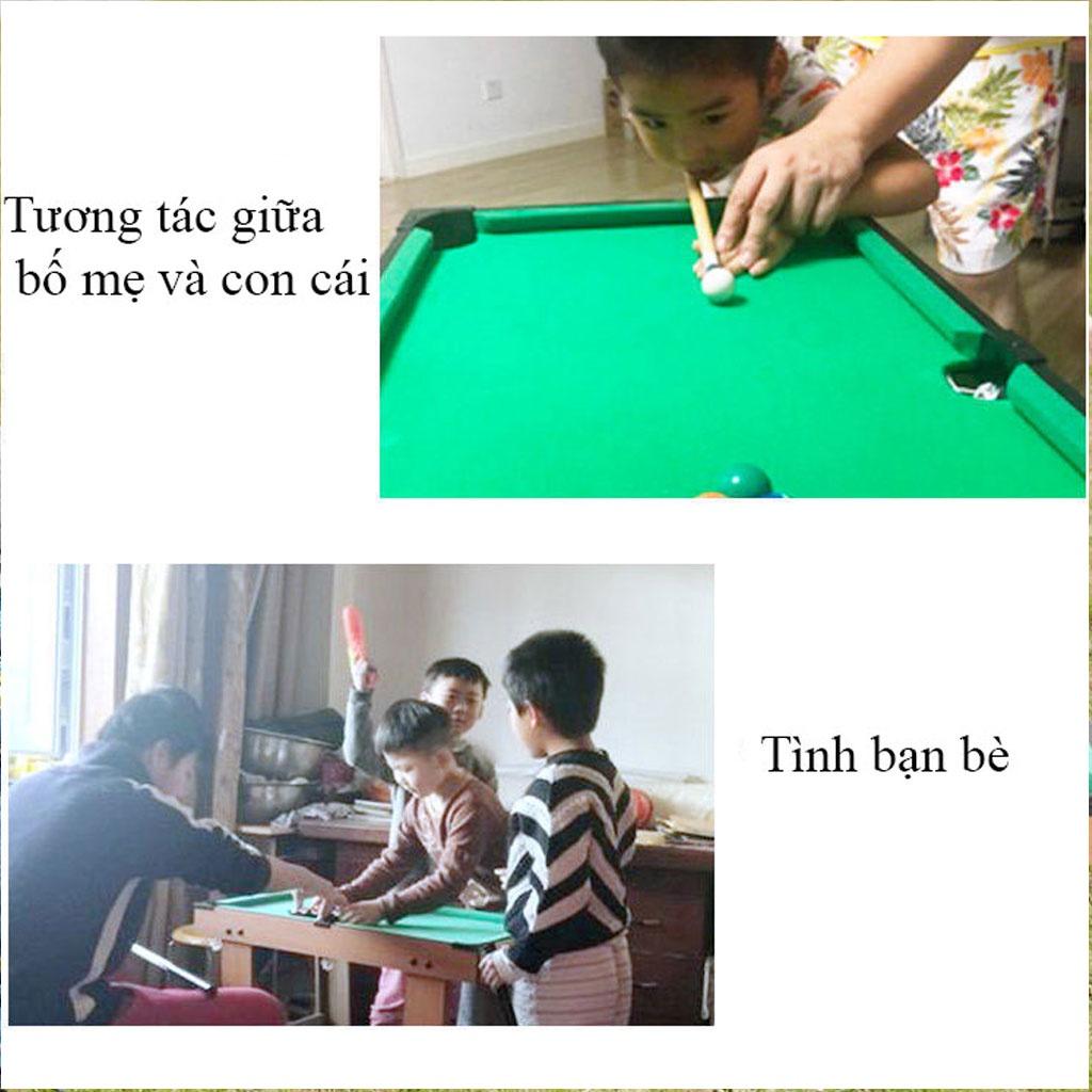 Đồ chơi bằng gỗ bàn Bi a Bida Billiards mini Cho Trẻ em và người lớn Đủ size