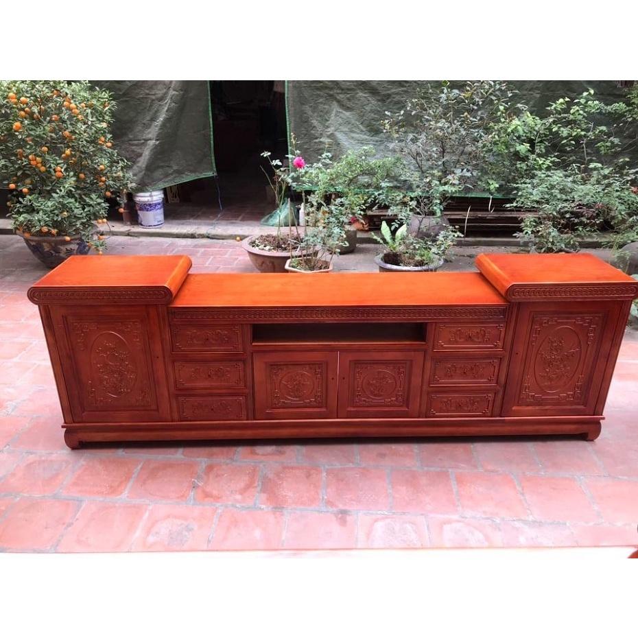 kệ tivi gỗ xoan đào kt 2m2