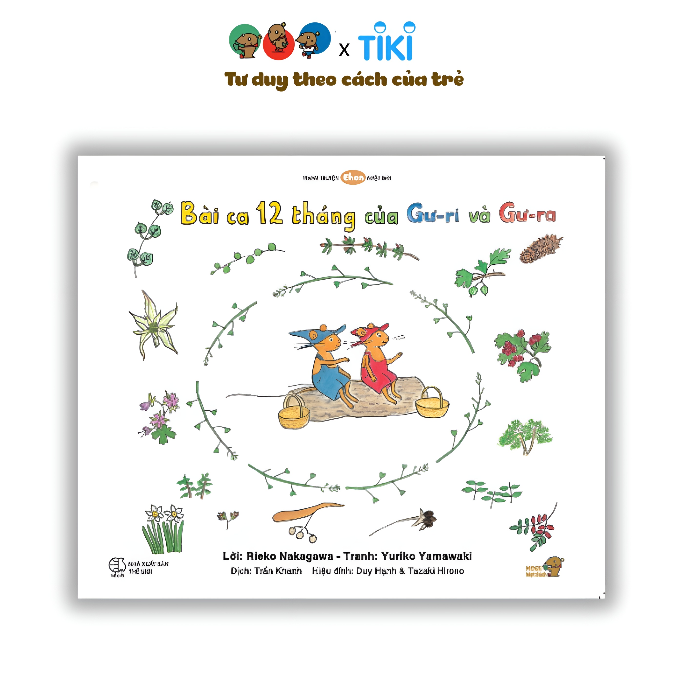 Ehon - Phát triển quan sát - Bài ca 12 tháng của Gư-ri và Gư-ra - cho bé 3-6 tuổi