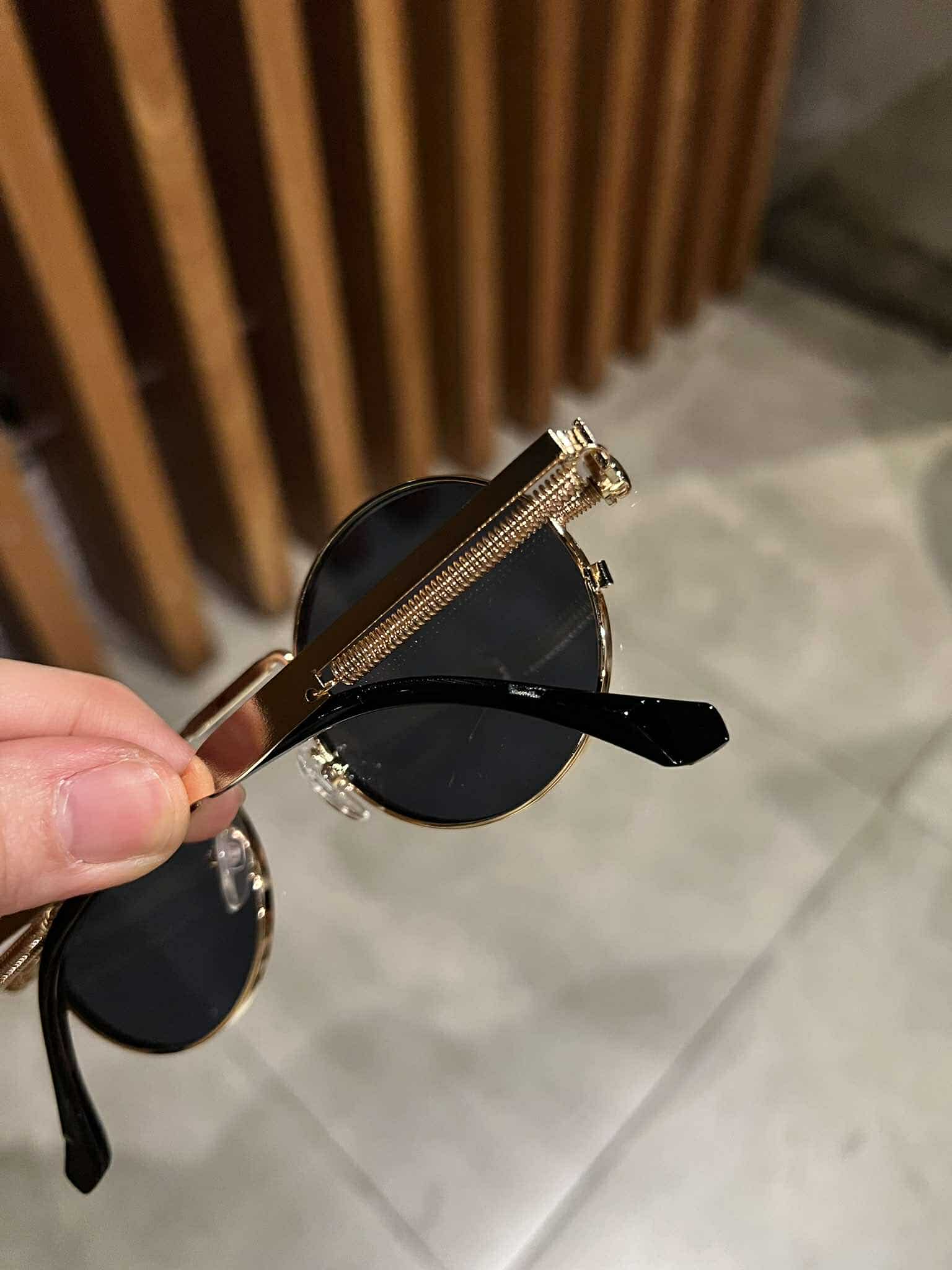 Kính mát Mắt tròn thiết kế cá tính theo phong cách Punk