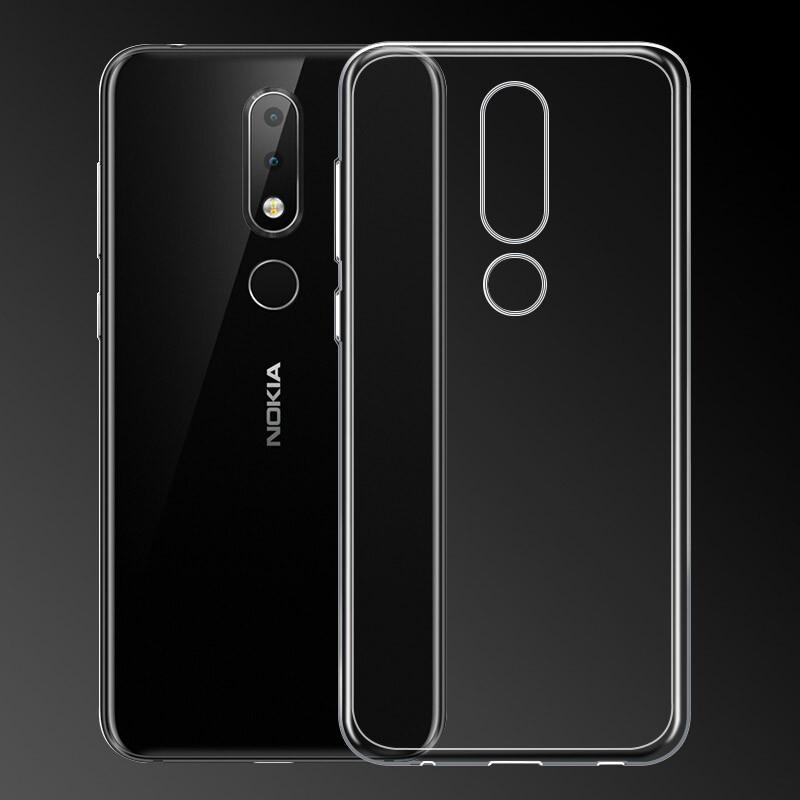 Ốp lưng dẻo silicon trong suốt dành cho Nokia 6.1 plus