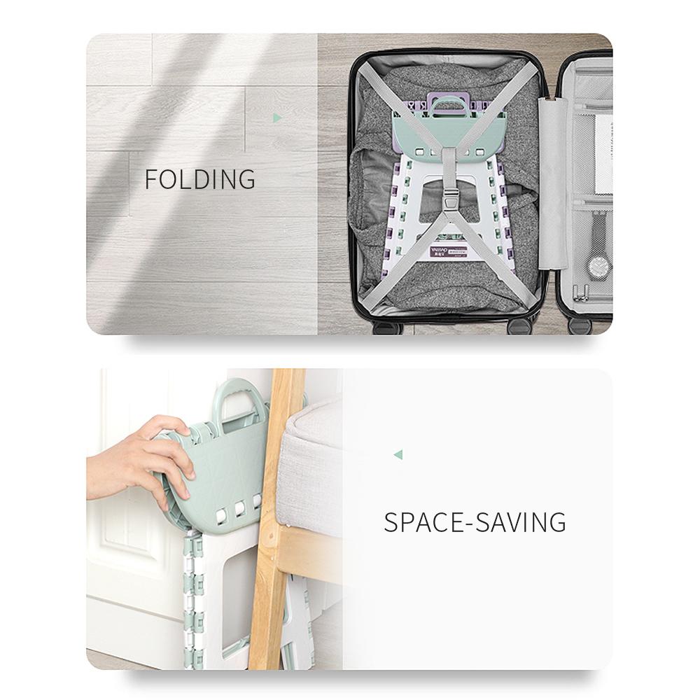 Ghế đẩu nhựa cầm tay, có thể xếp gọn, thiết kệ bo tròn, an toàn cho trẻ nhỏ