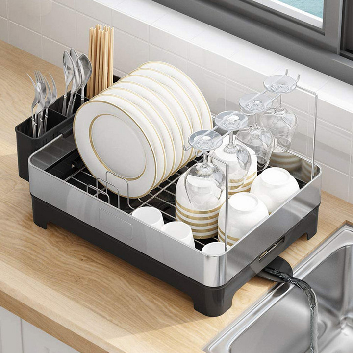 Kệ Đựng Chén Dĩa 2 Tầng Tiết Kiệm Không Gian Bếp