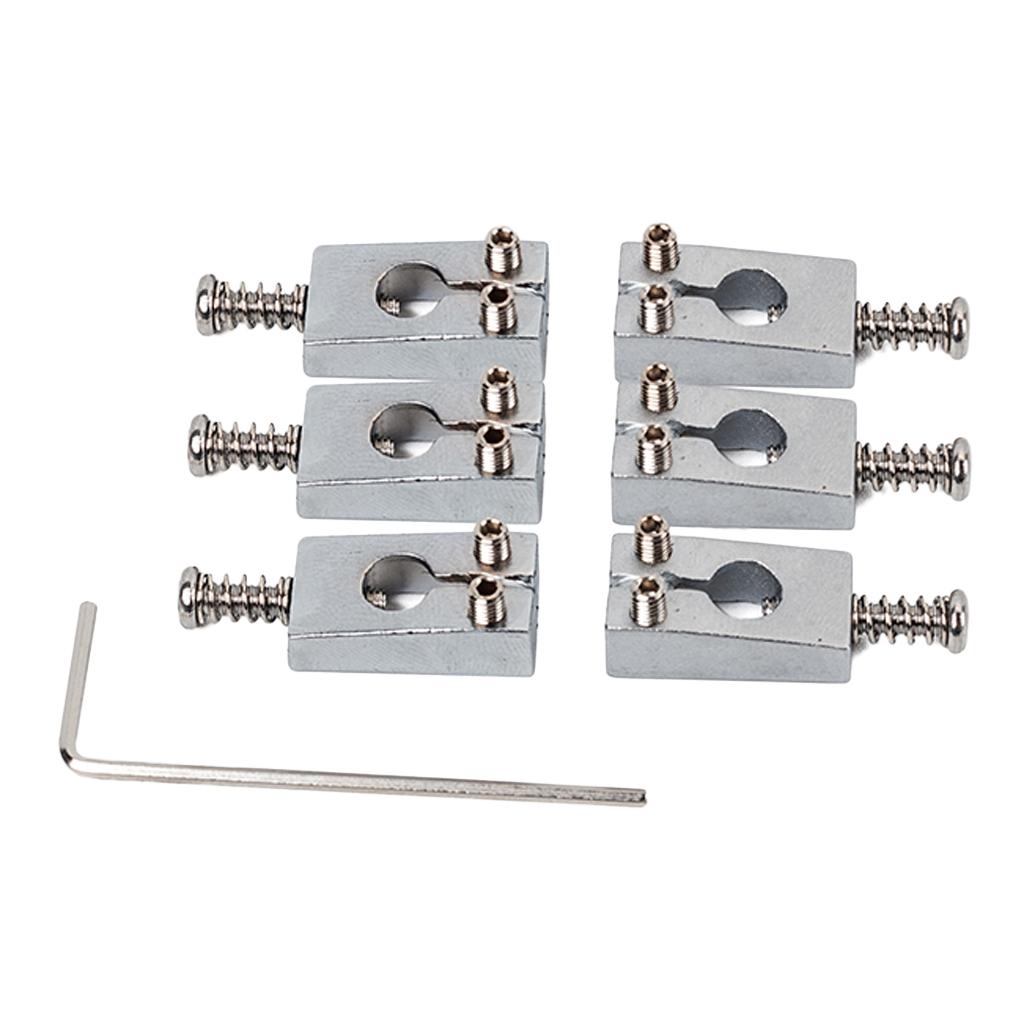 Baoblade Bộ 6 Ghita Điện Cầu Yên Ngựa Bằng Đồng 10mm Dây Khoảng Cách