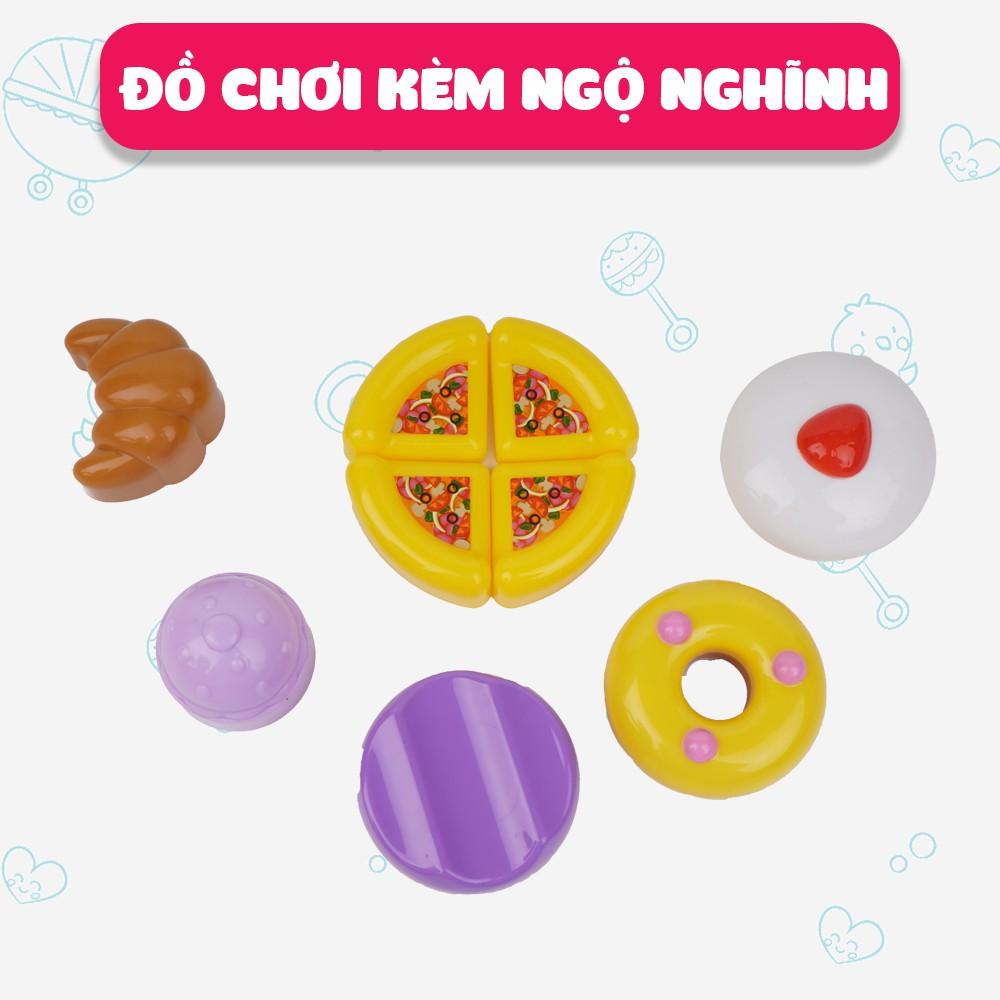 Bộ đồ chơi đồ hàng nhà bếp cho bé - Set trà chiều vui nhộn kèm máy nướng bánh Winfun 3155G