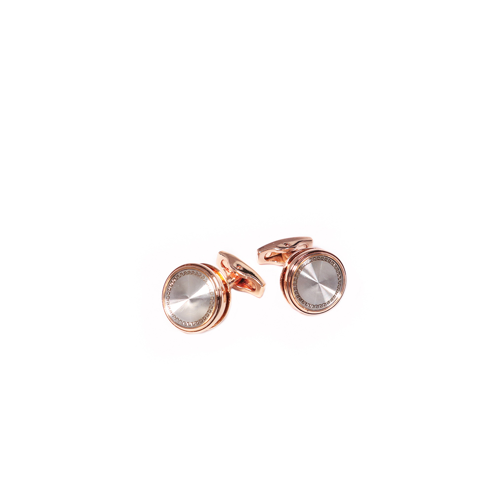 khuy măng set, cufflinks măng set-Khuy măng set cài áo cho nam  màu vàng kim MSVK005