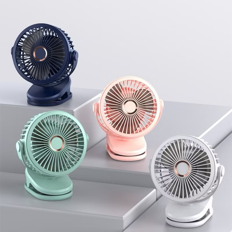 Quạt Tích Điện Kẹp FUJIMAX, Hiện thị %pin, Dung Lượng Pin lớn, Lồng quạt 20cm