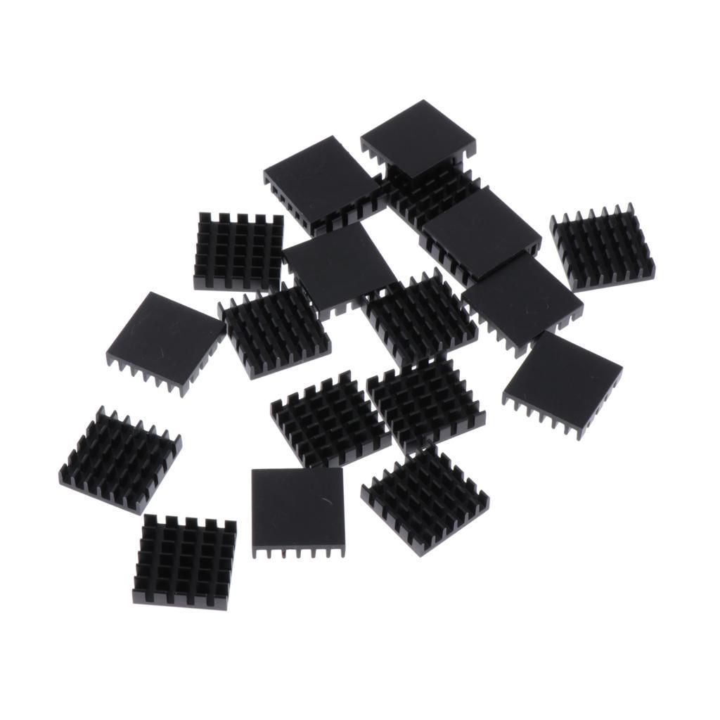 20 Pcs Practical Aluminum LED Heat Sink Cooling Cooler Radiator 18x18x5mm