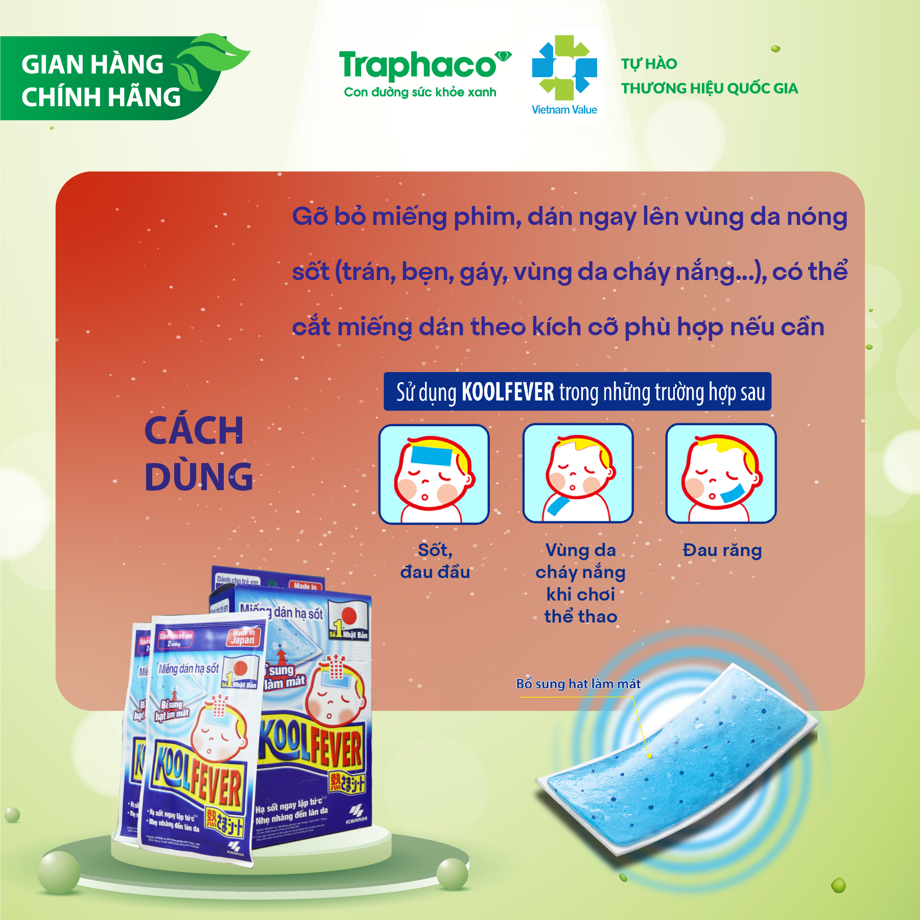 KOOLFEVER- MIẾNG DÁN HẠ SỐT SỐ 1 NHẬT BẢN