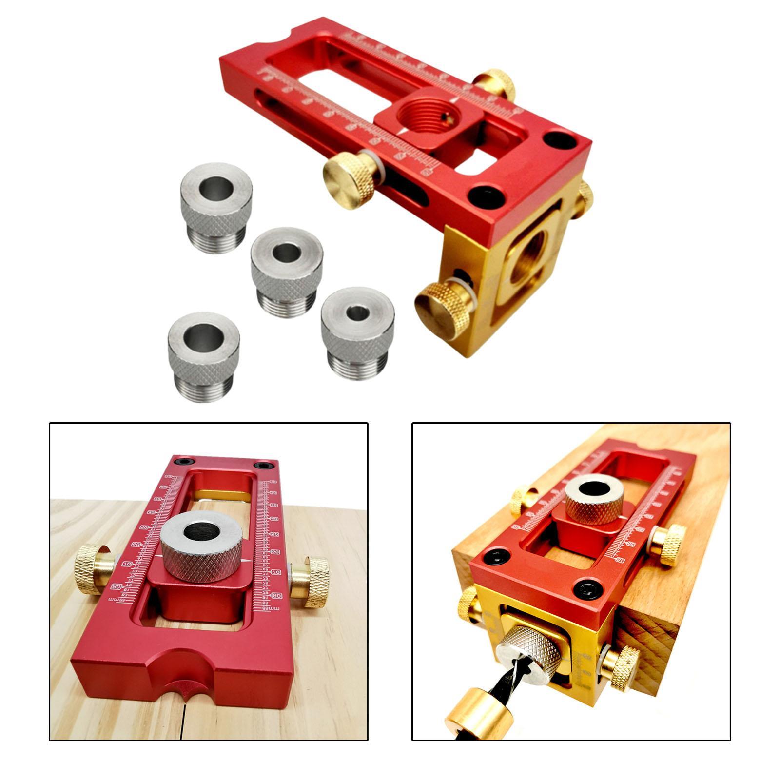 Stainless Steel 2 In 1 Drill Punch Positioner Locator Jig Oblique Flat Head