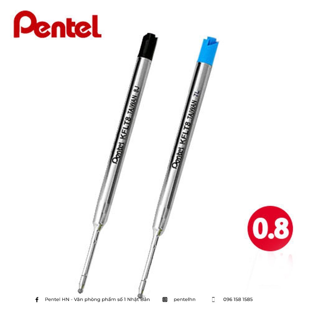Ruột Bút Ký Nhật Bản Pentel B811 - KFLT8 | Ngòi 0.8mm | 2 Màu Mực