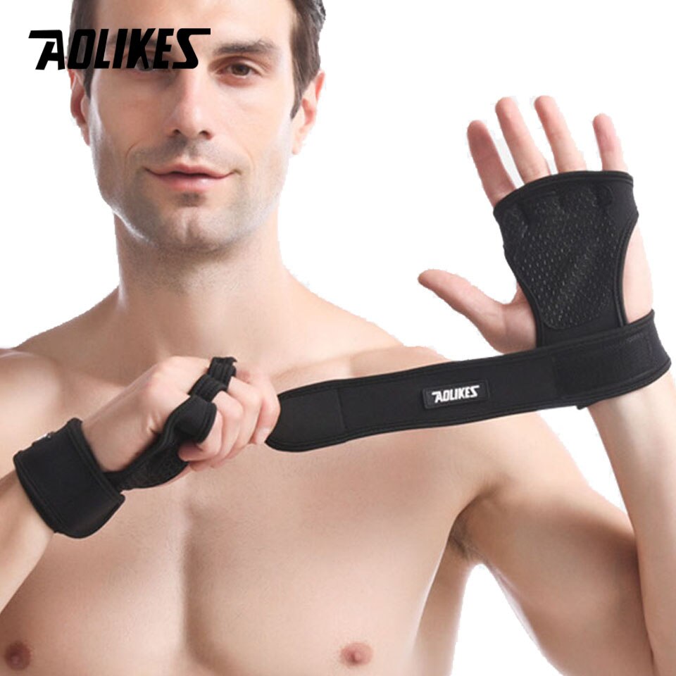 Găng tay nâng tạ tập gym AOLIKES A-117 Weight Lifting Glove