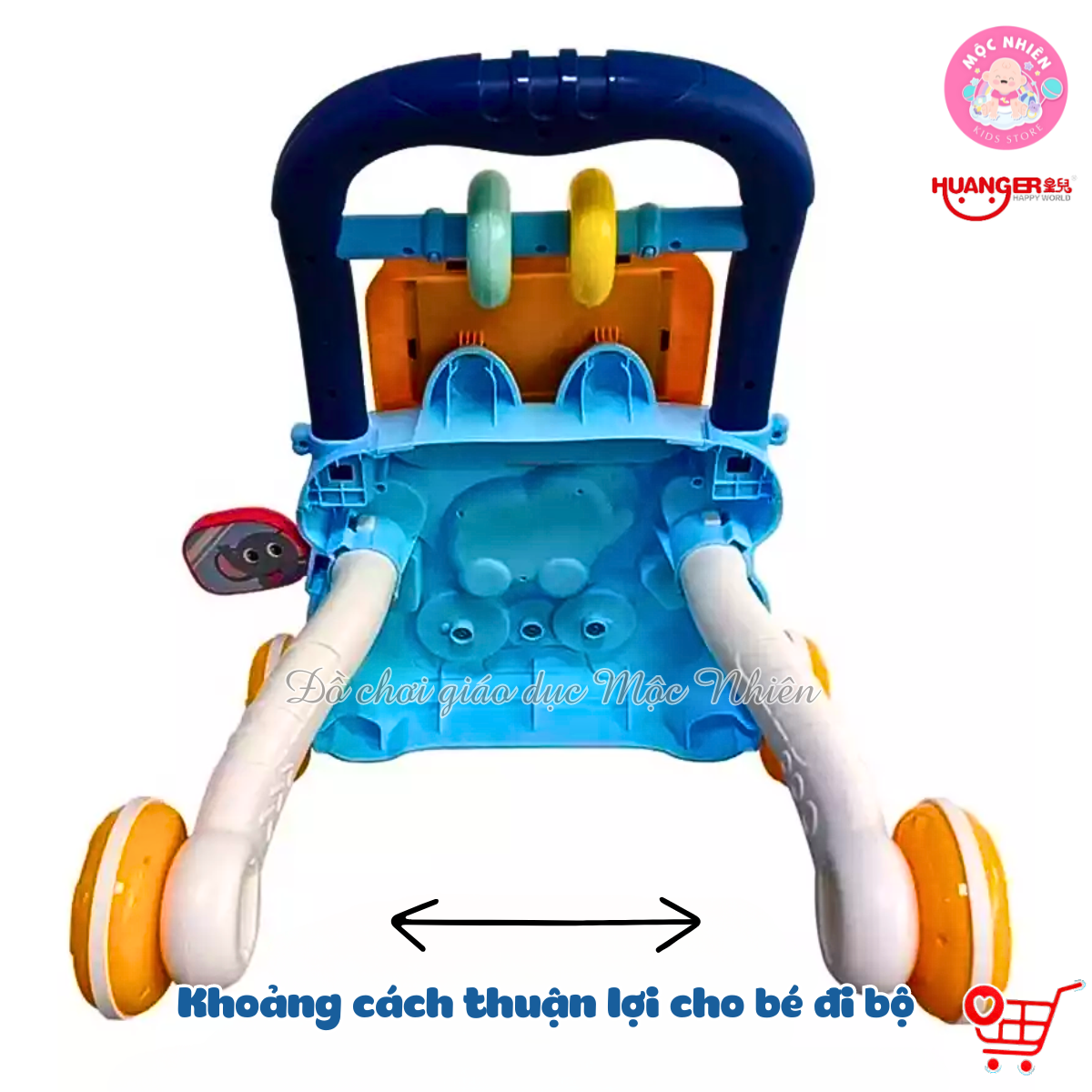 Đồ Chơi Xe Tập Đi 2 in 1 Cho Bé - Có Nhạc, Kèm Đàn Mini Hình Con Voi - Huanger HE0810